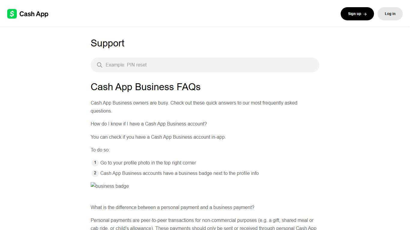 Cash App Business FAQs